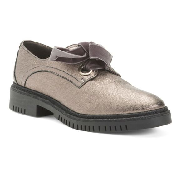 Cafenoir Graphite Metallic Oxford Shoes Size 36/6 A3 - Picture 1 of 12